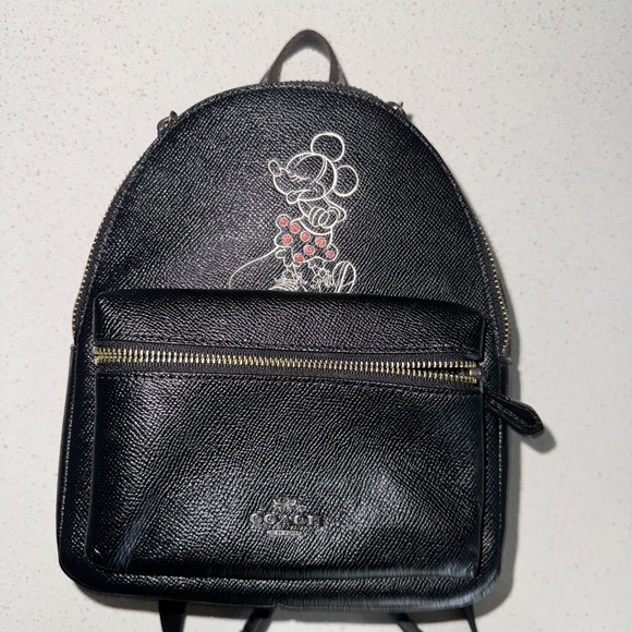 coach backpack minnie mouse Disney for Women and Teens Coach Black Mini Backpack with